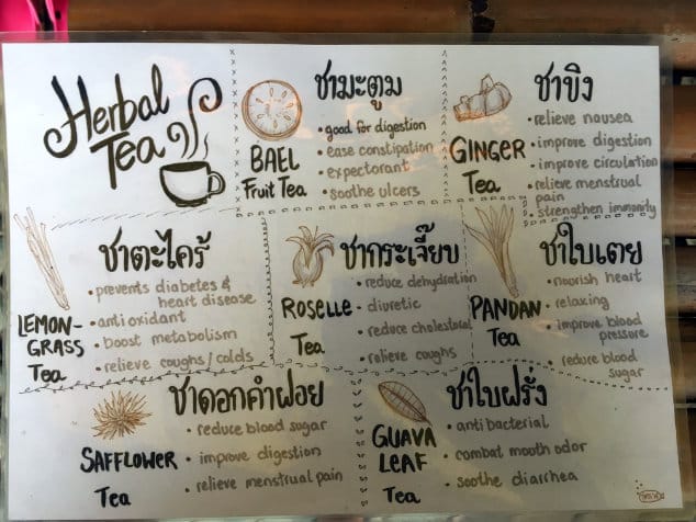 Thai Massage sowie Thai Medizin als Tee am besten täglich